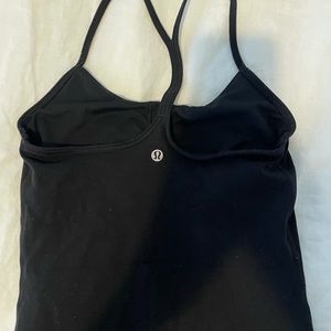 Black Lululemon built-in sports bra tank!